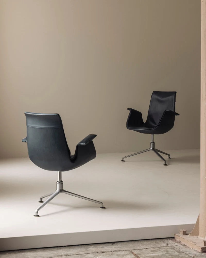 Set of two Bird Low Tulip Chairs by Fabricius & Kastholm, 1960s
