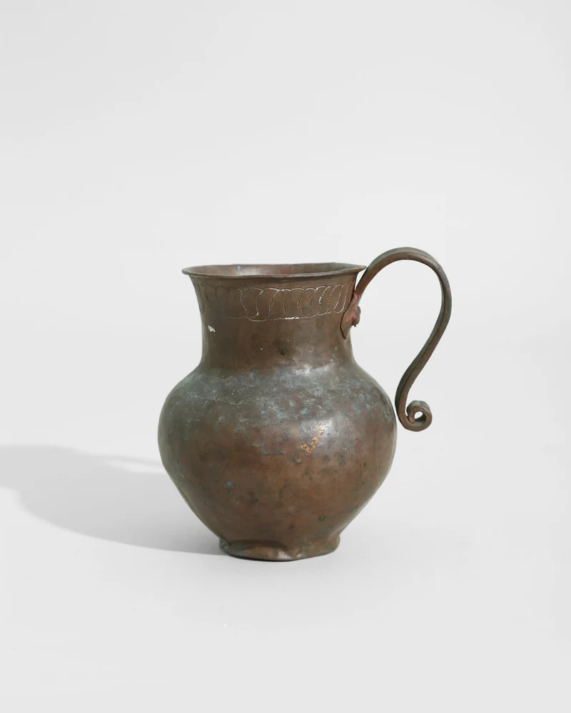 Copper Folk Pitcher