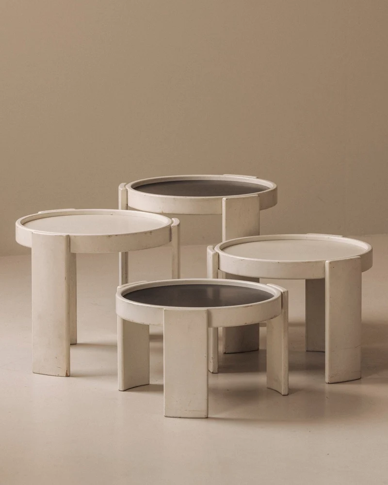 Model 780 side tables by Gianfranco Frattini for Cassina, Italy 1960s