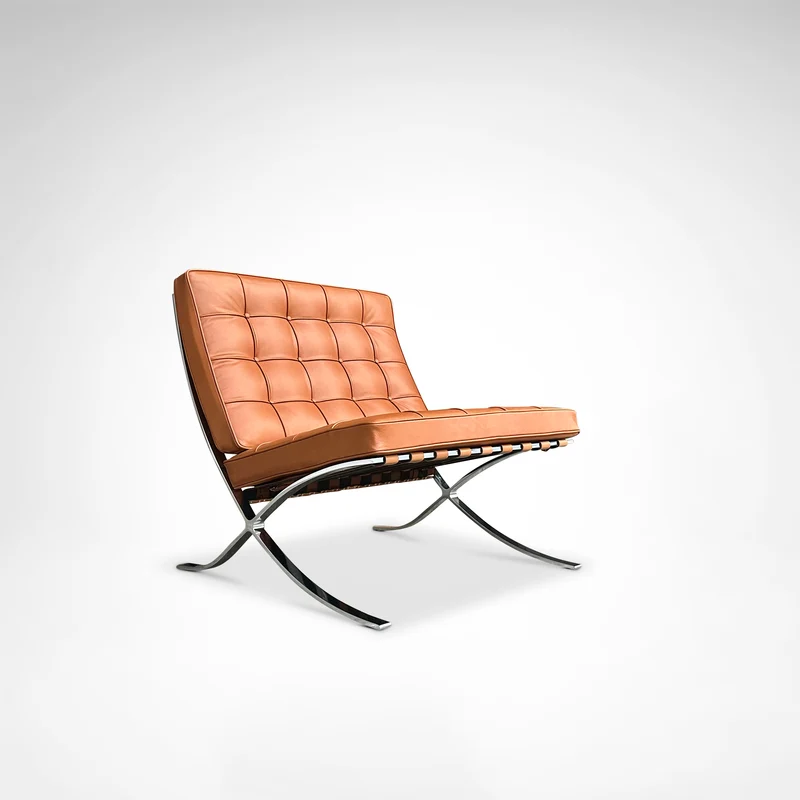 Barcelona lounge chair MR90 by Mies van der Rohe for Knoll