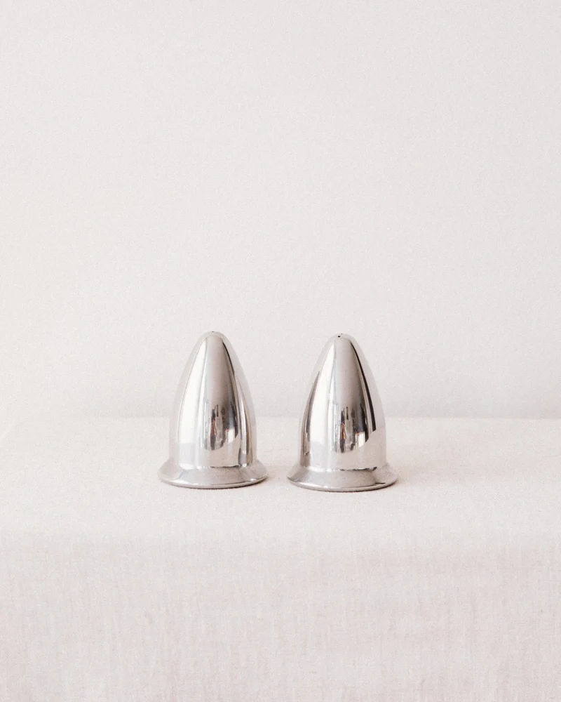 Chrome Salt & Pepper Shakers