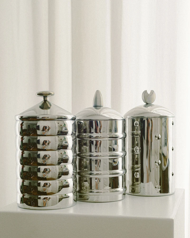 Alessi Kalisto Steel Canisters