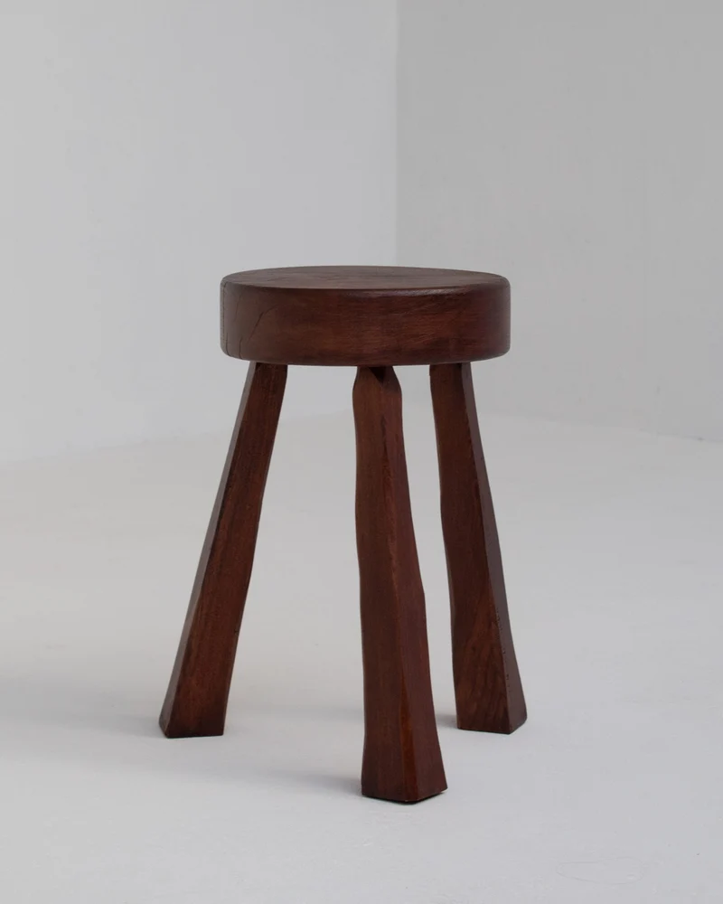 Round Wooden Stool