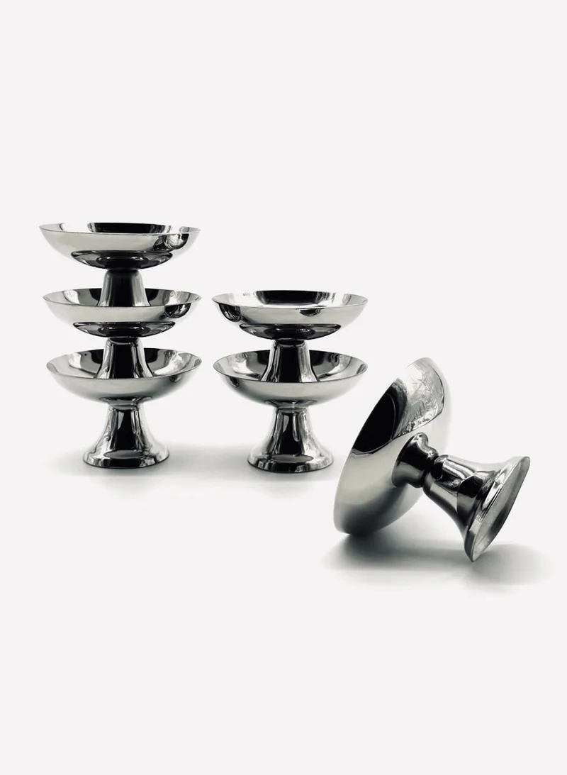Stainless Steel Ice Coupes Set of Six