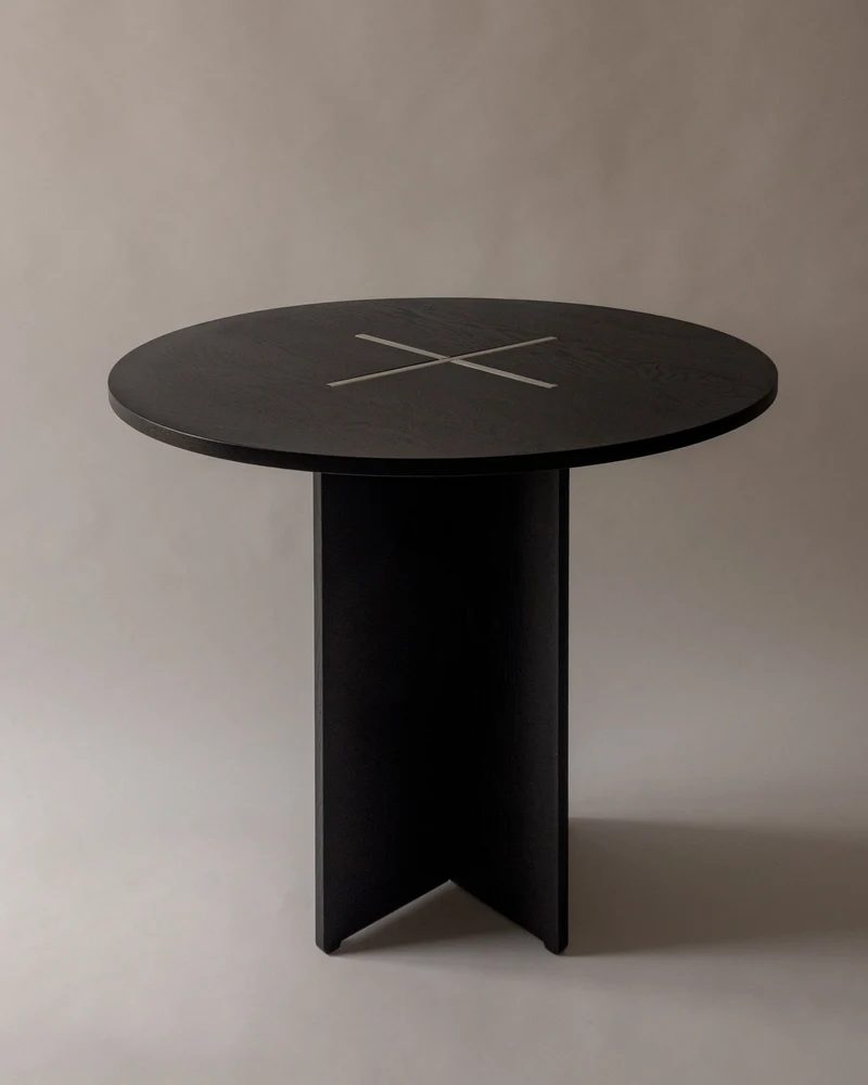 The Axis Table in Wood and Metal