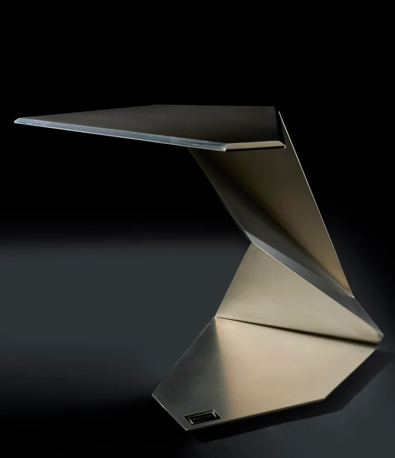Minimalism Low Table in titanium