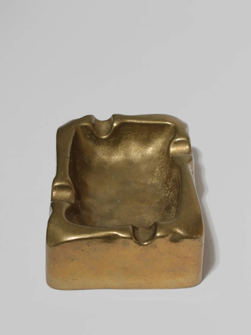 Solid Brass Organic Ashtray