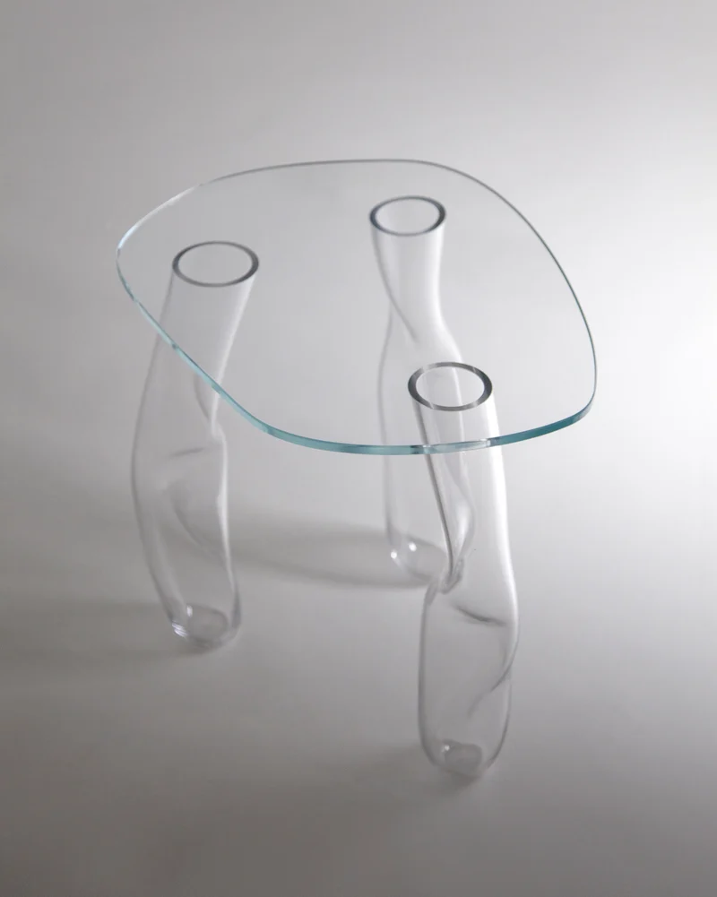 Glass Side Table