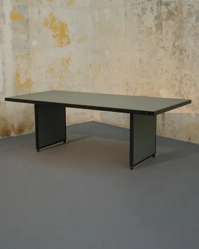Large Table with Bond Leather
