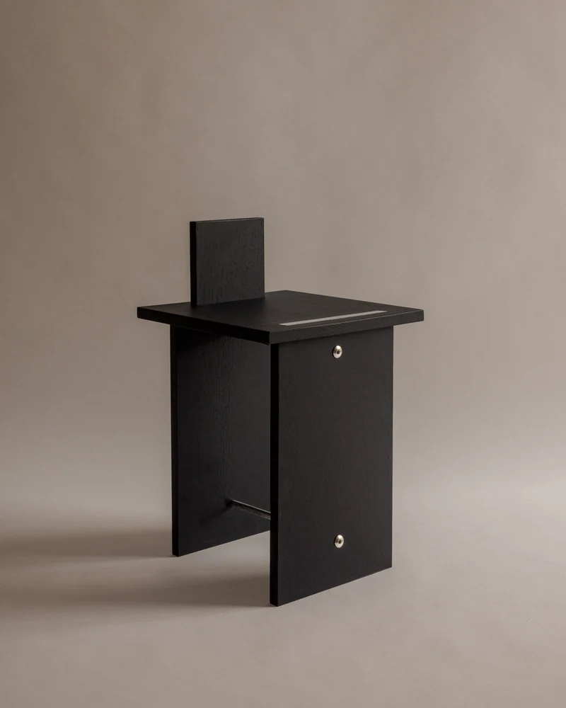 The Memory Stool - Chair in Wood and Metal