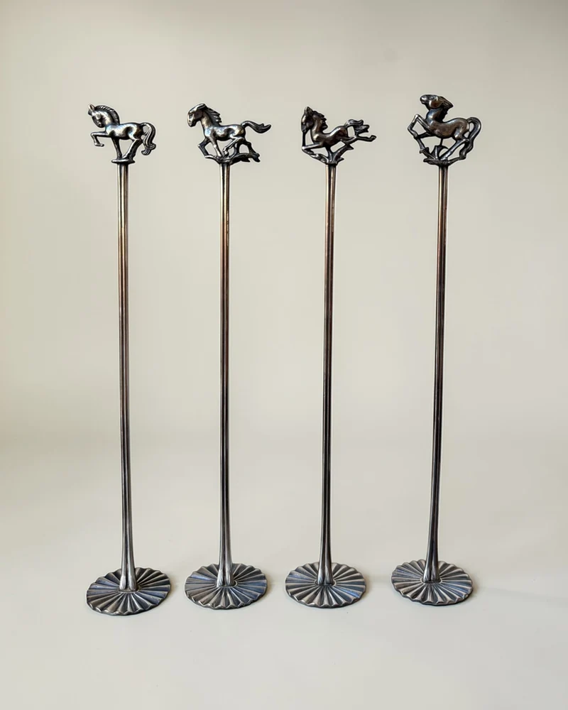 Equestrian Cocktail Stirrers, 1970s