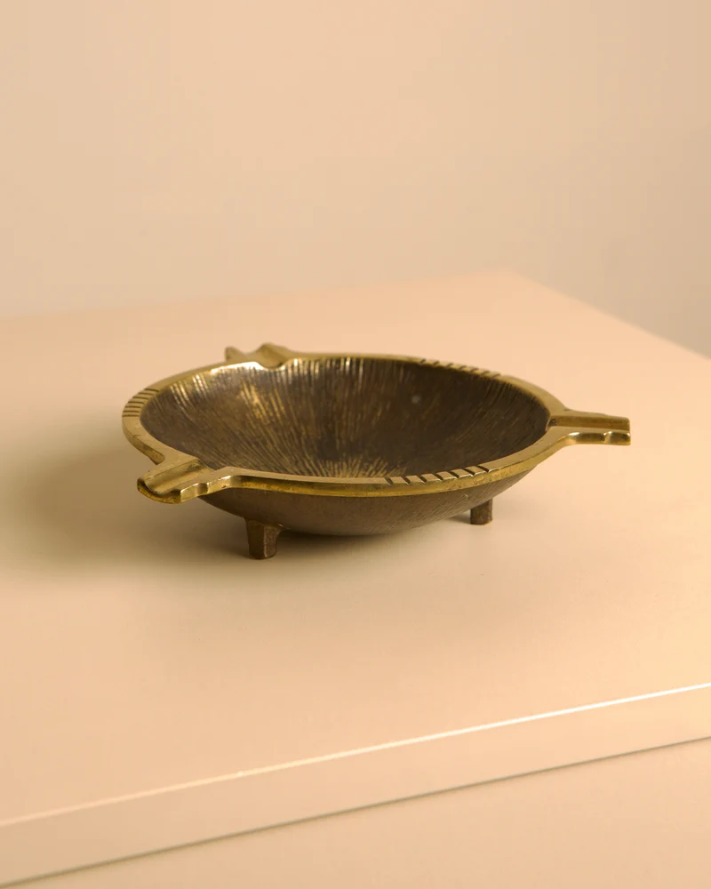 Italian Bronze Ashtray, 1940s