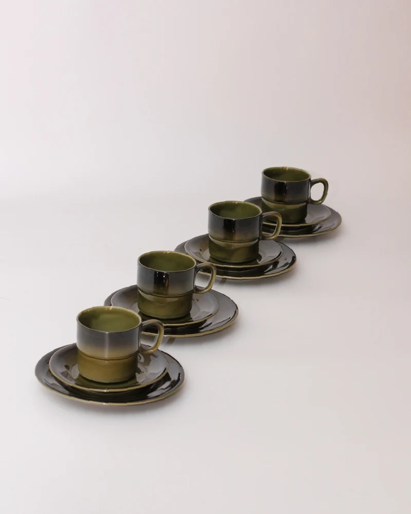Set of Four Ceramic Cups
