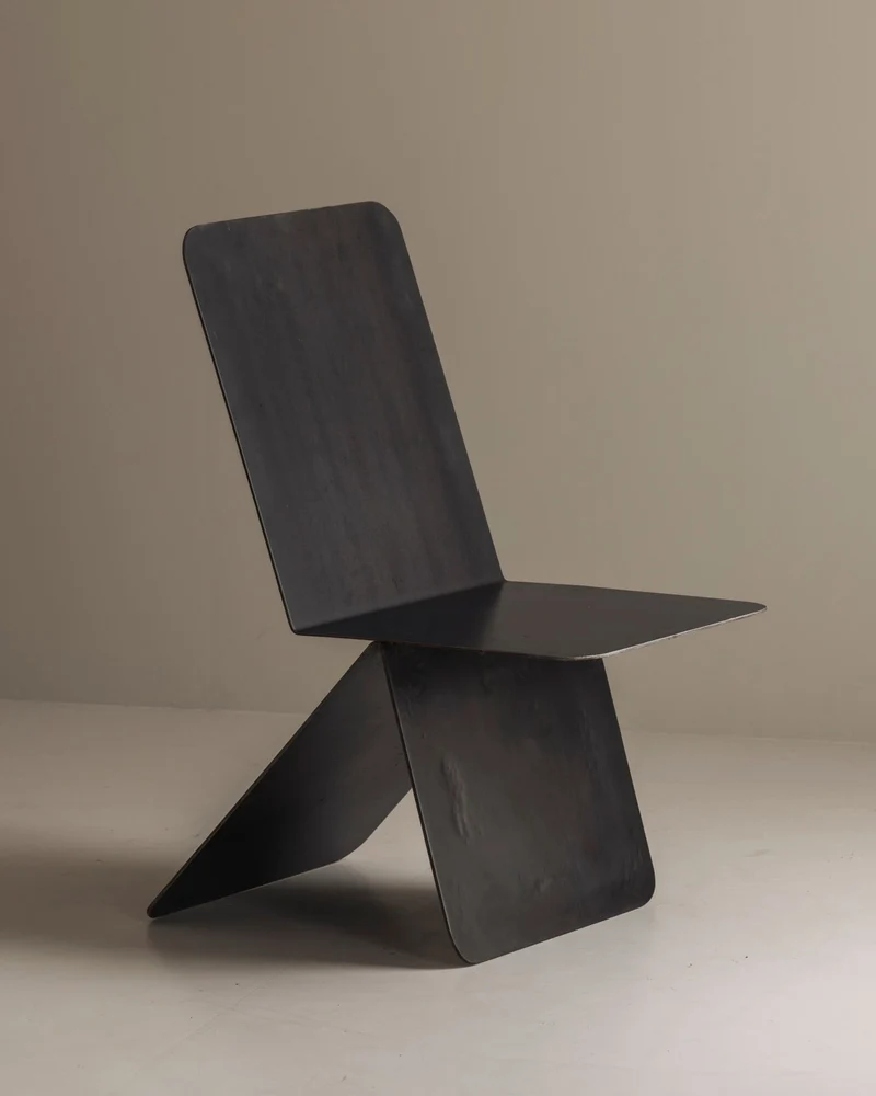 Prototype Modernist Architectural Side Chair, 1980s