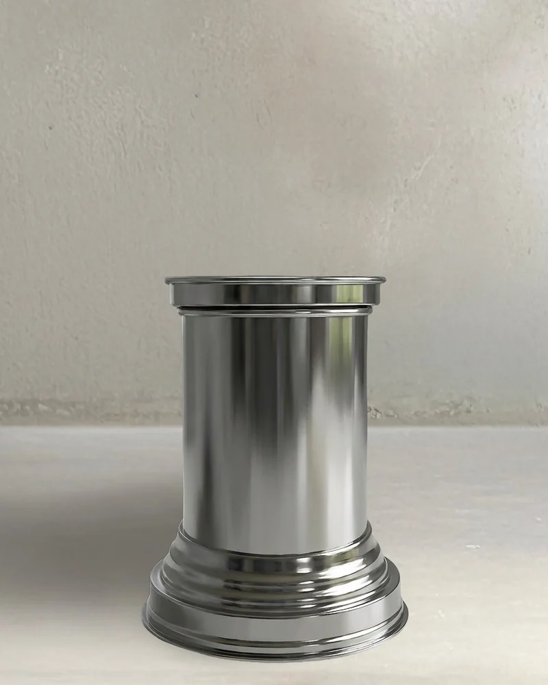 Metal and Aluminum Coffee Table - Side Table Contemporary Style