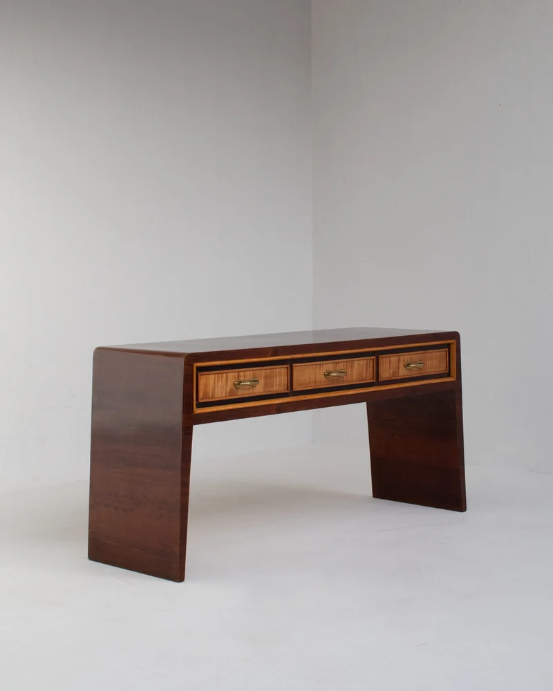 Art Deco Wooden Sideboard/Cabinet/console in Brass