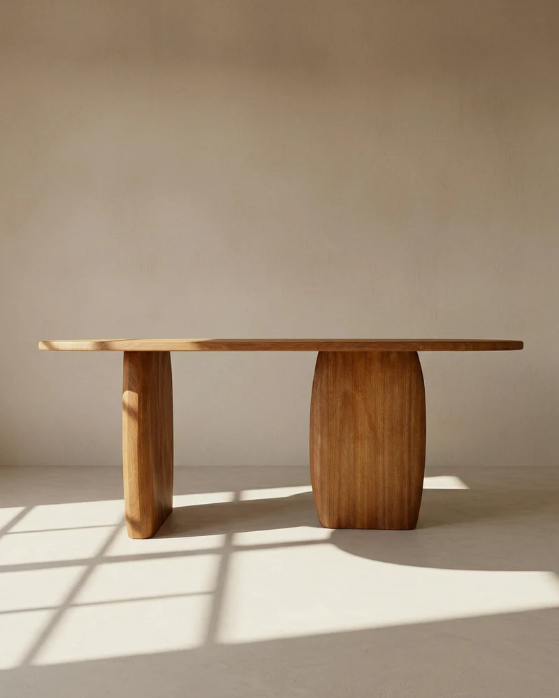 Dining Table - Wavy texture