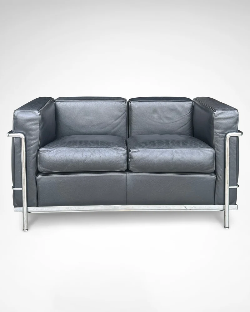 LC2 2-seater sofa by Le Corbusier et al. for Cassina 1990s