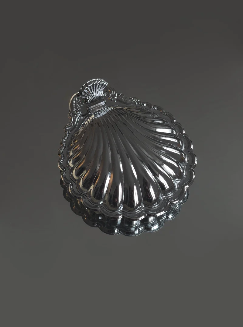 Large Shell Butter Dish