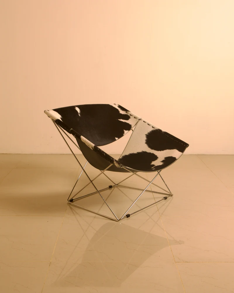 F675 "Butterfly" Cowhide Armchair by Pierre Paulin for Artifort 00's