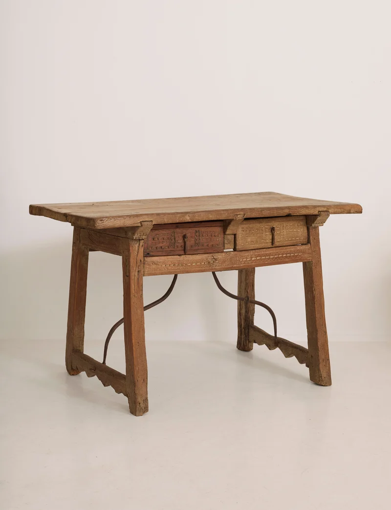 Spanish Folk Vernacular Table From The 17th Century