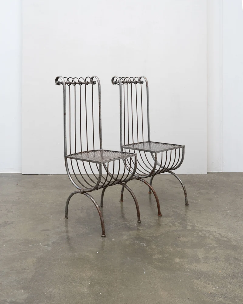 Sculptural Metal Chair by S. Salvadori, Italy, c.1950 (1 of 2)