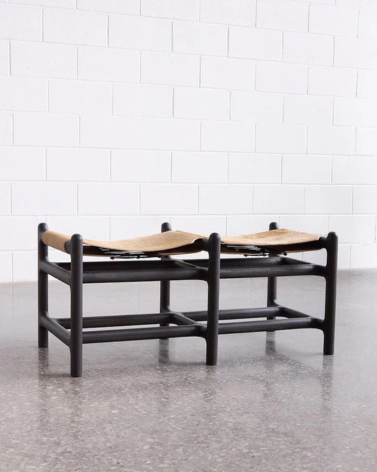 2-Seater Hair on Hide Lyndoe Bench