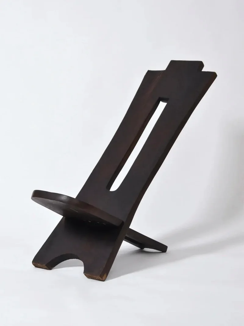 West African Wood Chair, 1960s