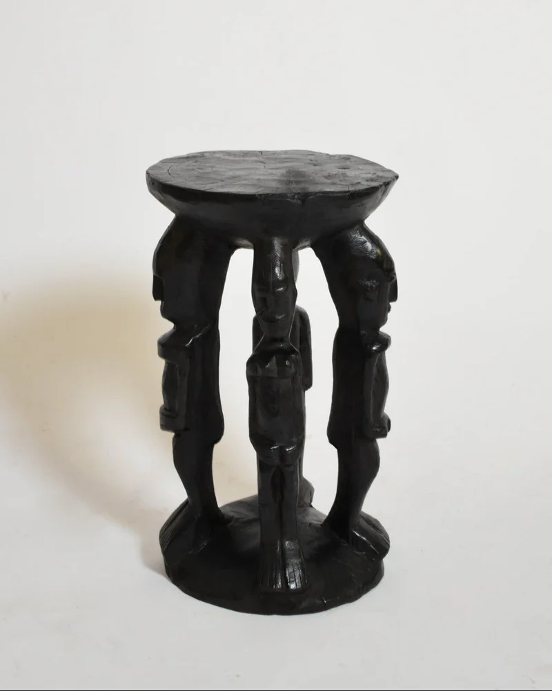 African Anthropomorphic Side Table, 1960s