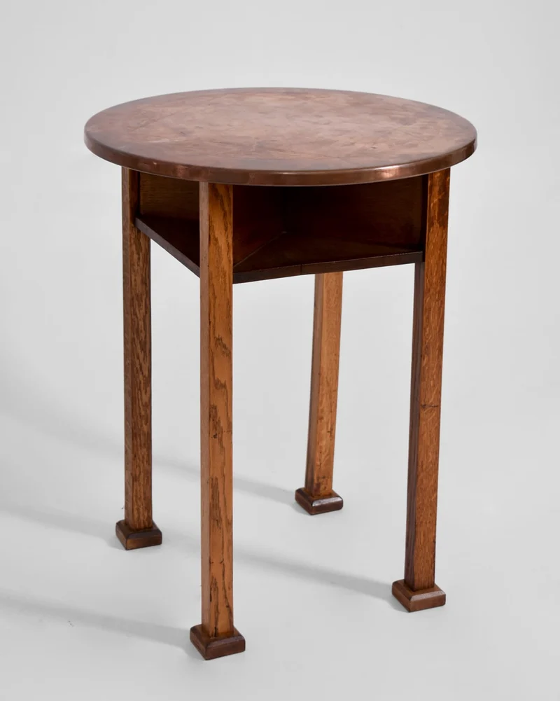 Viennese secession pedestal table, 1910s.