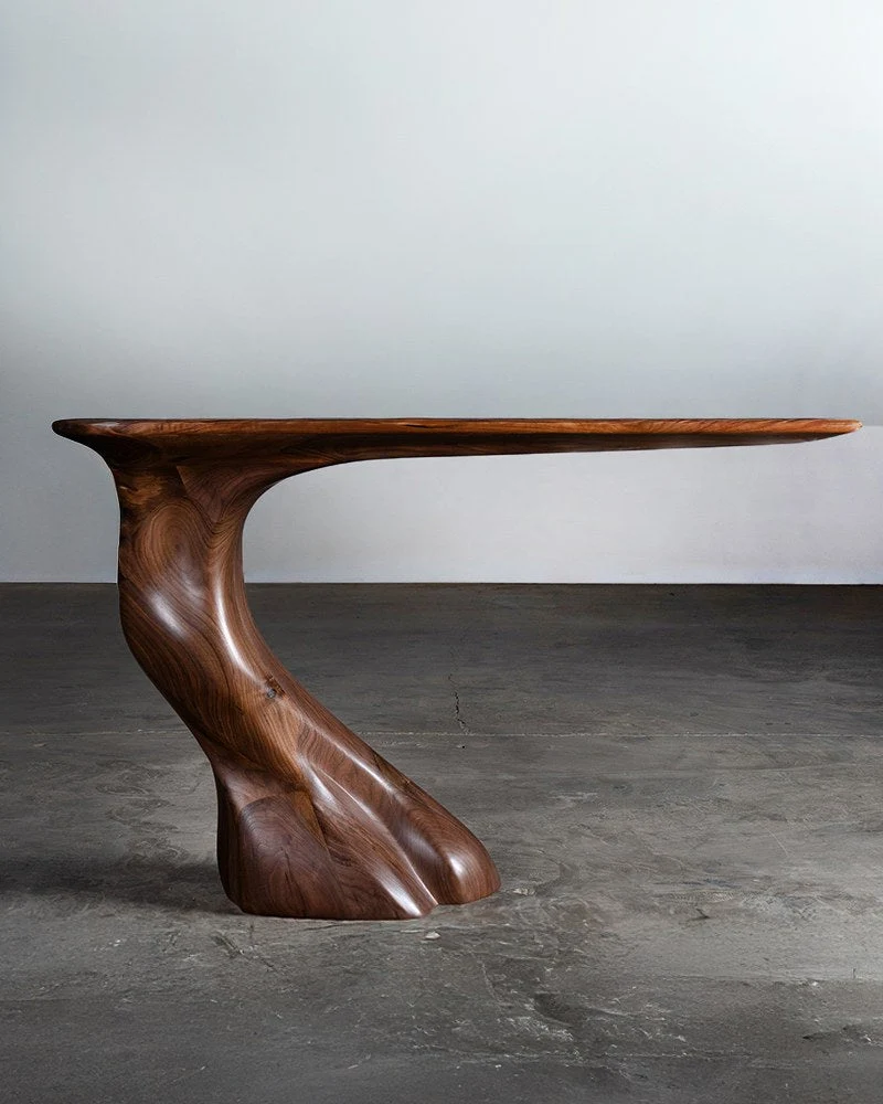 Frolic Wall Mounted Console in Walnut wood Natural Stain