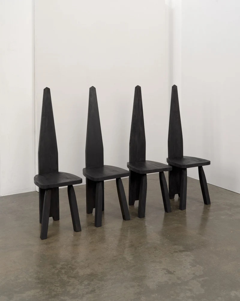 Brutalist High Back Chair