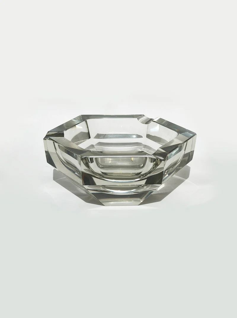 Faceted Crystal Ashtray