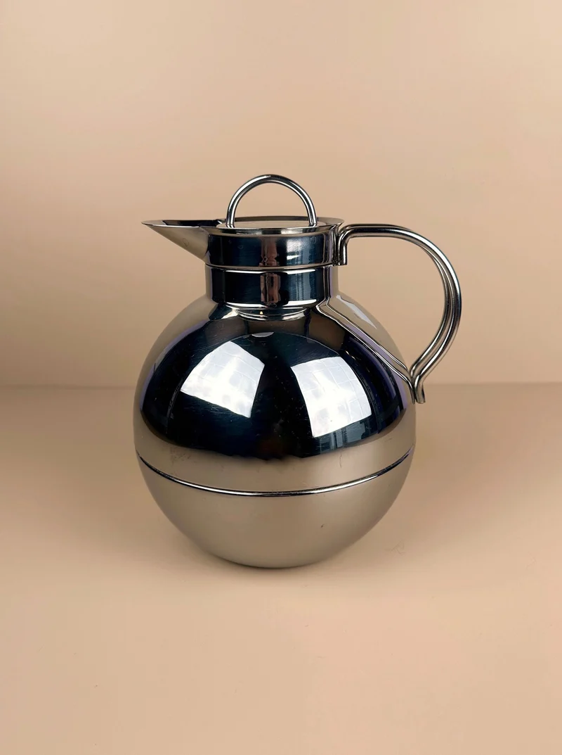 1980s Ole Palsby Chrome Thermos Flask for Alfi Denmark