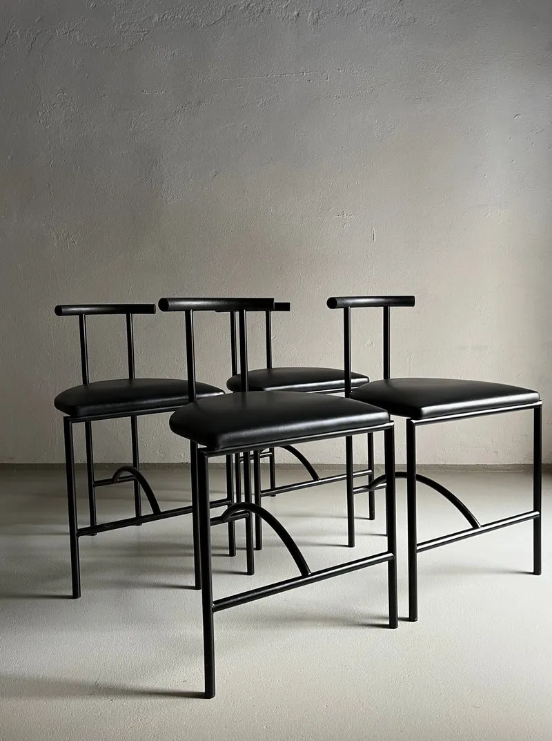 4 Postmodern "Tokyo" Chairs by Rodney Kinsman | Italy | 1980s