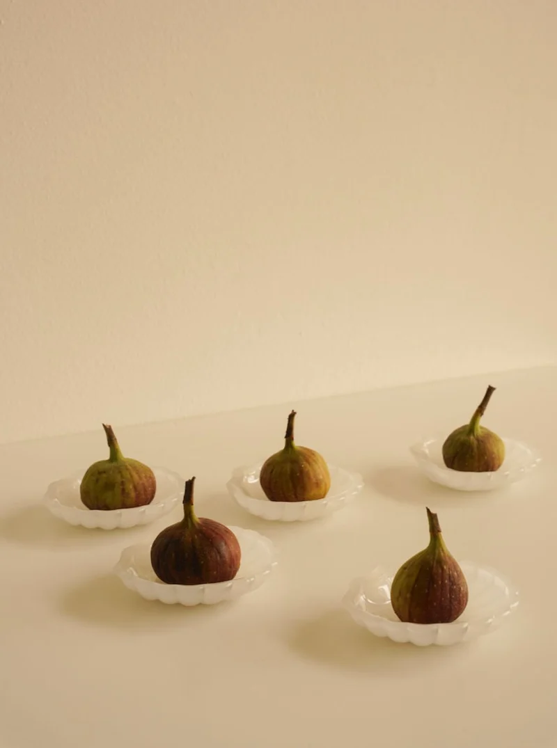 5x Shell Dessert Plates