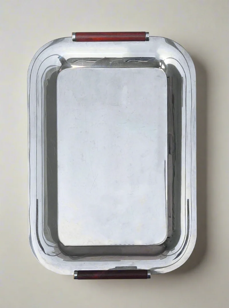 Steel and Wood Tray