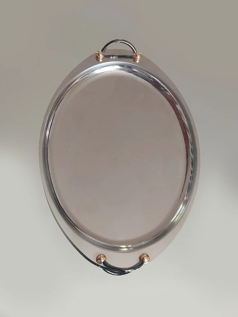 Medium Oval Steel Tray