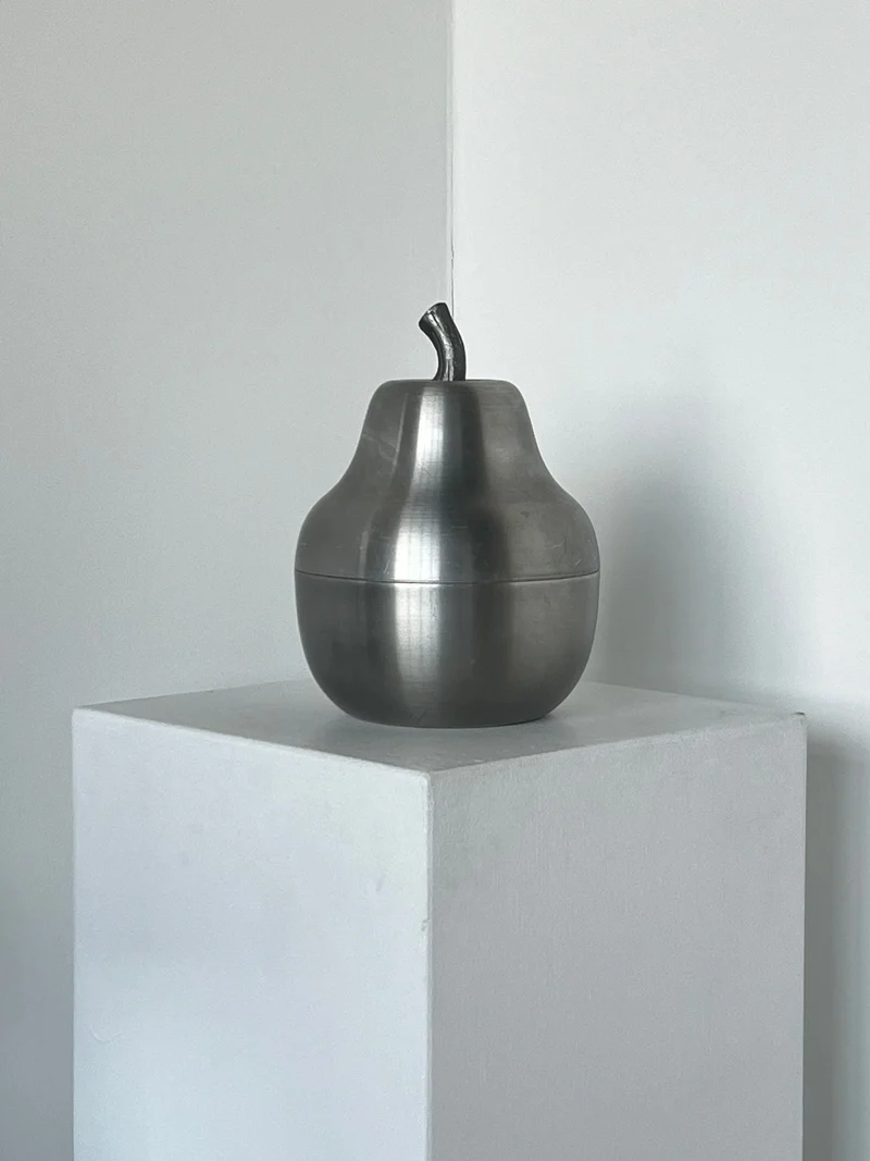 Pear Wine Cooler in Brushed Aluminium