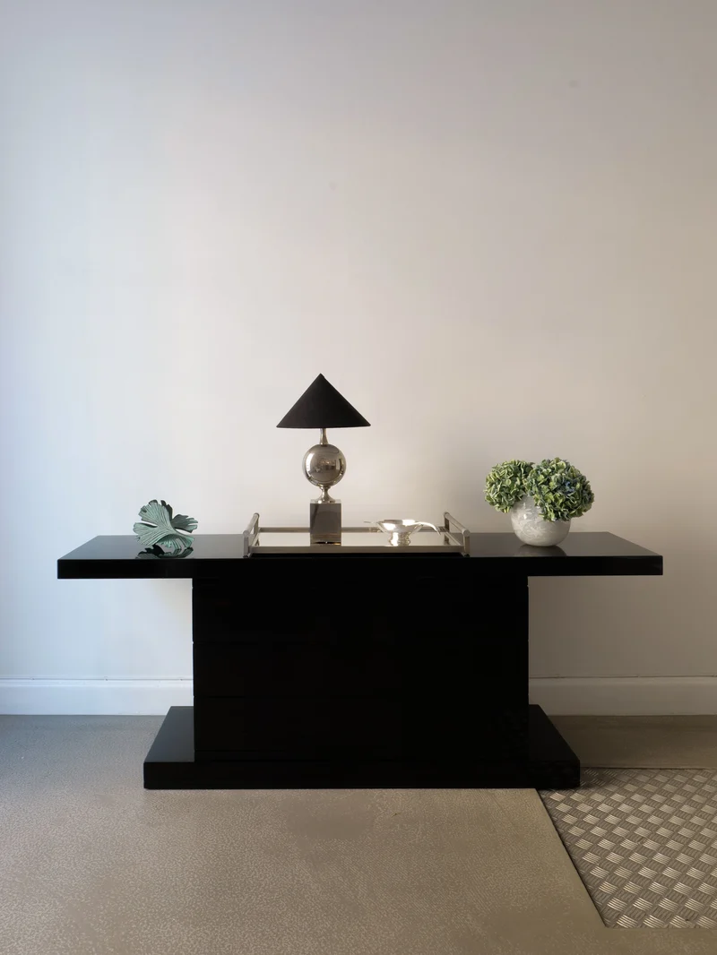 High Gloss Console Table 1970s