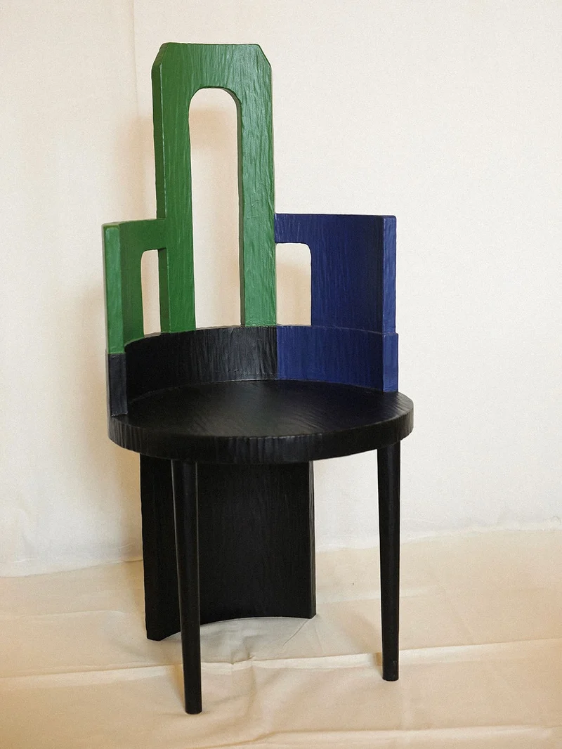 Sculptural Chair III in Primary Colors