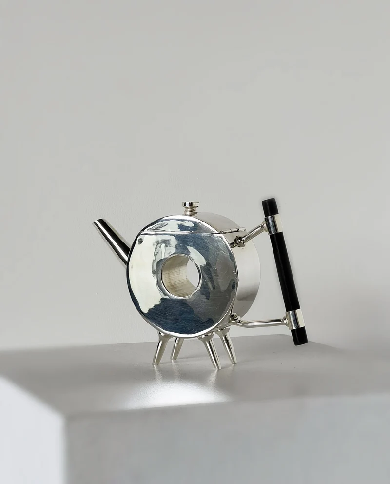 Christopher Dresser Ornate Circular Teapot