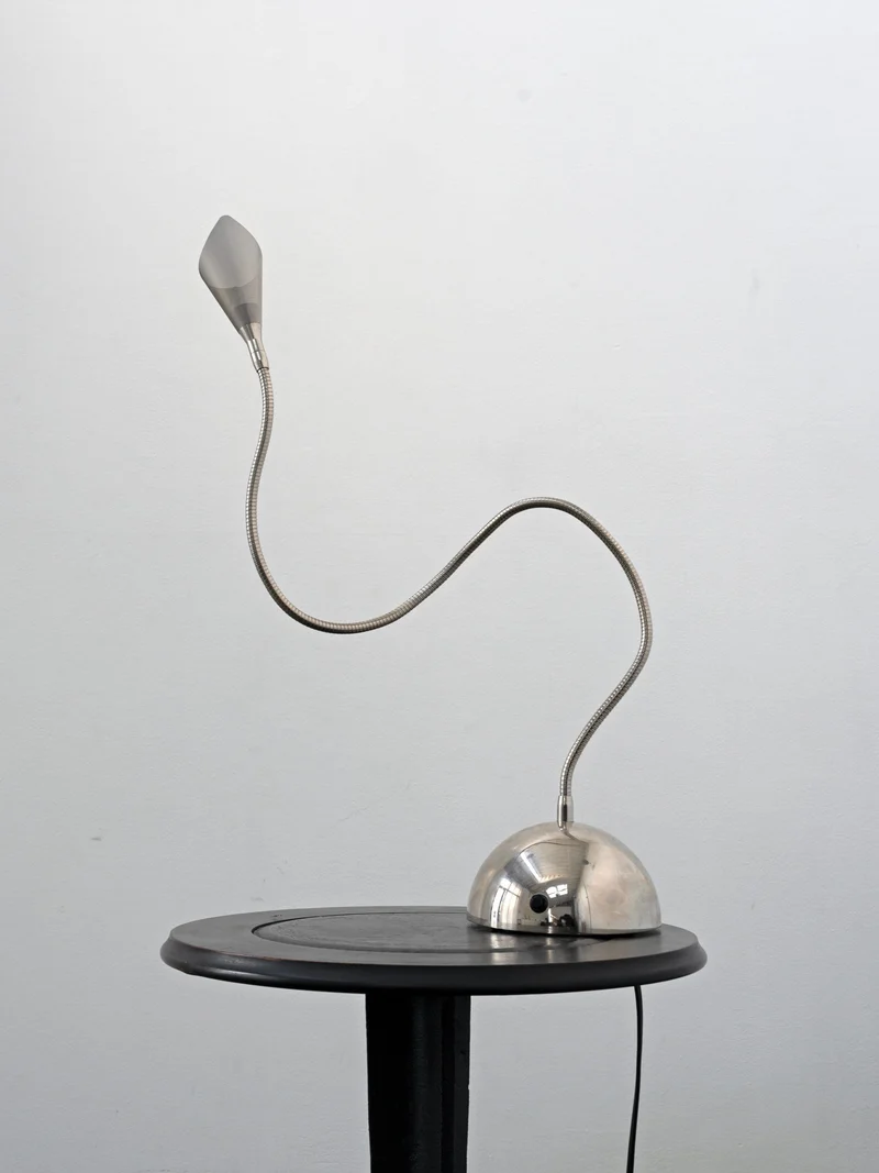 Italian Chrome Table Lamp, c.1990