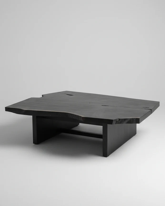 Walnut Slab Low Table