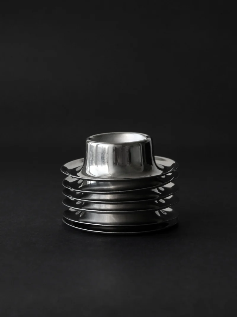 Stainless Steel WMF Egg Cups, Set Of 6, Germany, 1970s