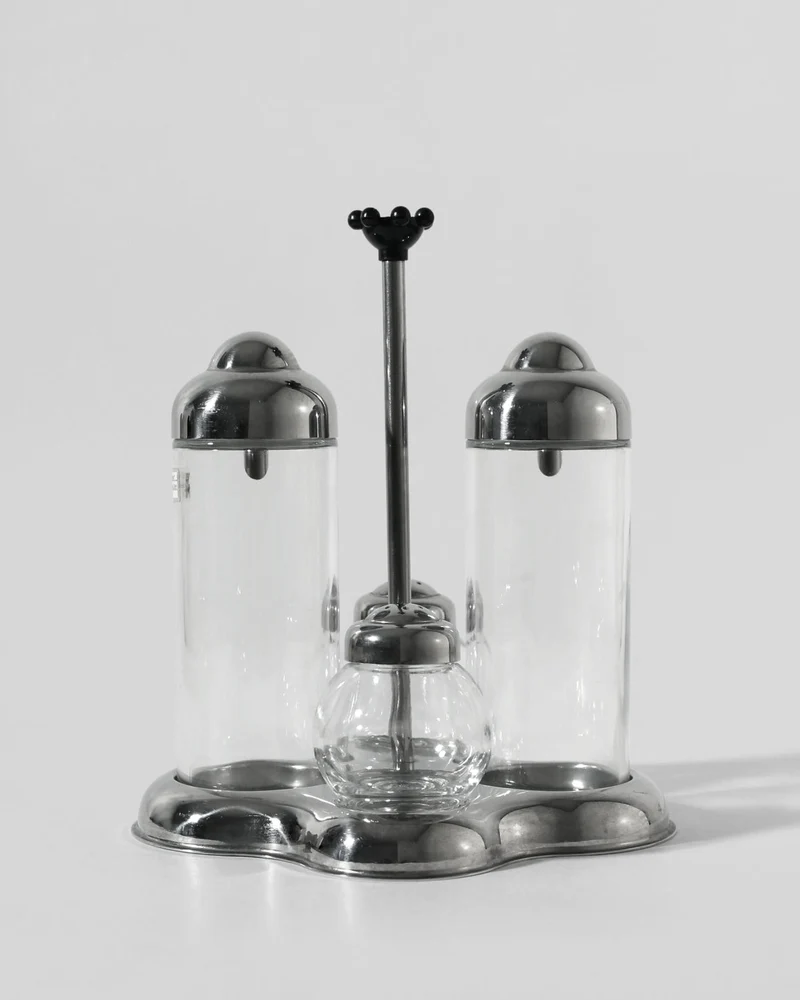 Stainless Steel Memphis Set by Matteo Thun for WMF Germany, 1980s