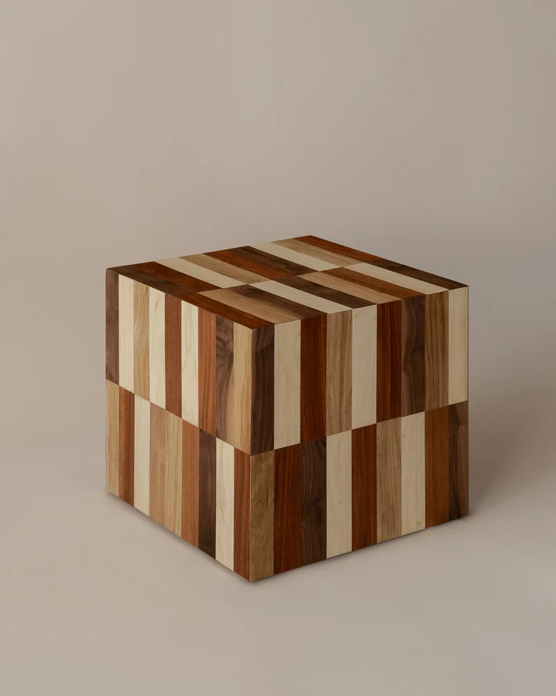 MORA Wooden Side Table by Daniel Couttolenc