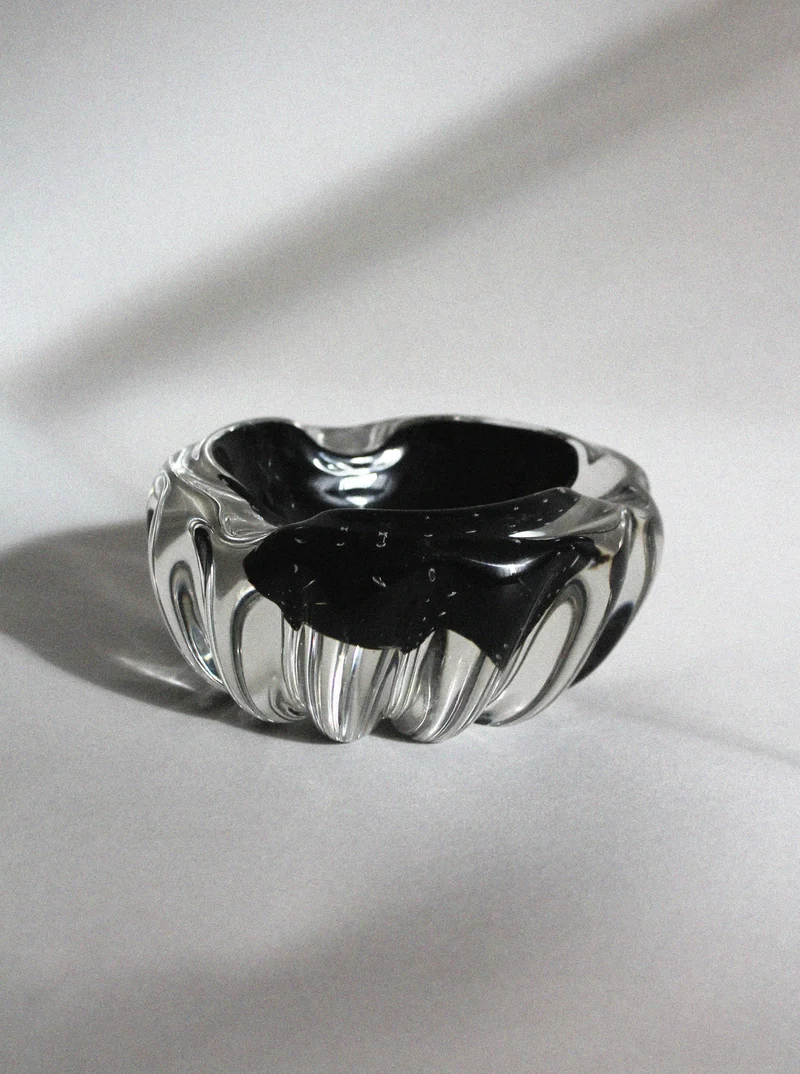 Walter Johansson 60s Crystal Glass Ashtray