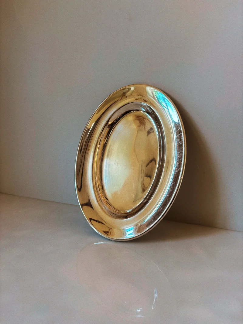 Silver Plated Oval Platter, Sweden