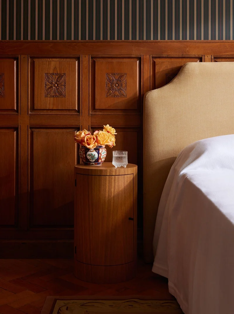 Pair of Constant Nightstand in Oiled Iroko